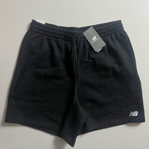 NWT New Balance Relaxed Fleece Shorts, Black, Size L